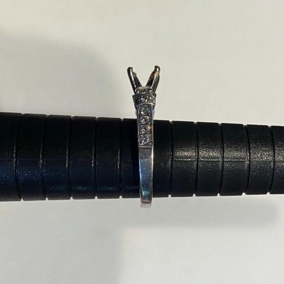 Scott Kay M1639 R310 Engagement Ring Setting 19K White Gold 0.82 Carat - Picture 5 of 12